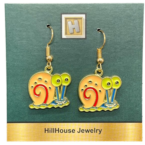 SpongeBob Gary the Snail Earrings - Picture 5 of 5